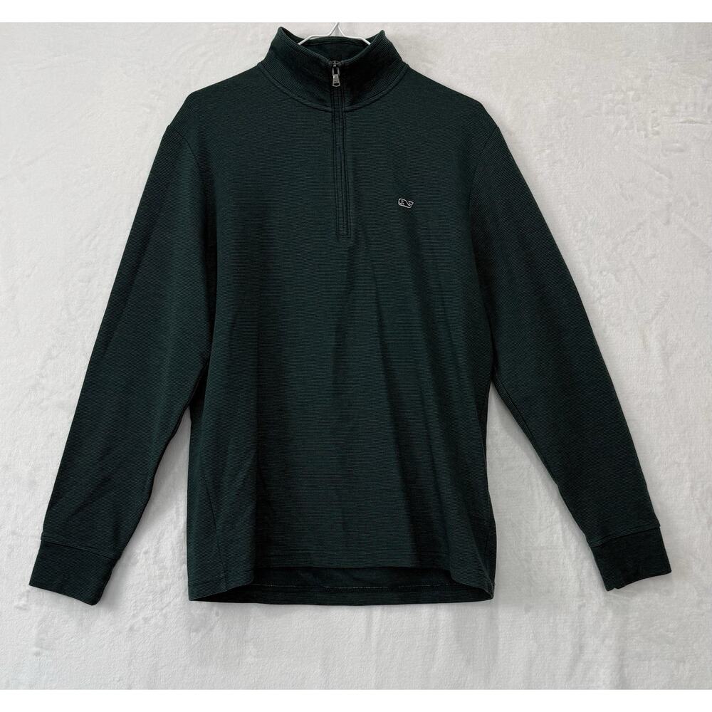 Vineyard Vines 1/4 Zip Sweater Men’s Dark Green Size Medium